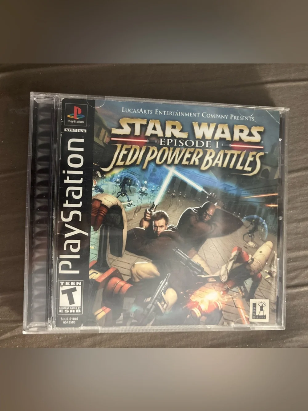 LucasArts Star Wars Episode I: Jedi Power Battles PS1 NTSC-U/C w/ Manual T 2000